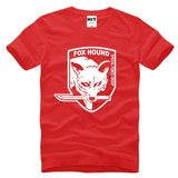 Metal Gear Solid MGS Fox Hound Video Game Mens Men T Shirt Tshirt Fashion 2015 Short Sleeve Cotton T-shirt Tee Camisetas Hombre